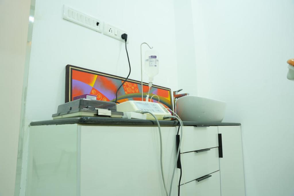Clinical equipment in a treatment room
