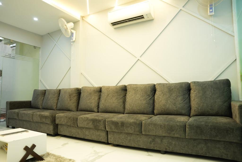 Patient waiting area with seating at Mohan's Dental & Maxillofacial Center